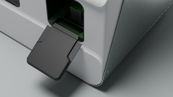 6-plex reader — cartridge insertion detail