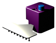 Microfluidic cartridge and reader — 3D rendering